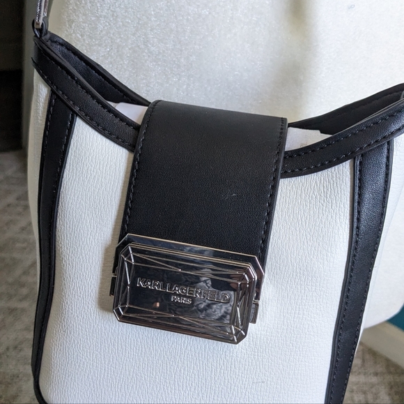 Karl Lagerfeld Accessorize stylishly with this versatile bucket bag crafted from - Picture 9 of 10